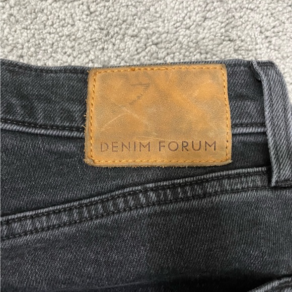 Denim Forum Yoko high rise slim size 27 in faded black with raw hem - Picture 3 of 4